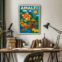 Amalfi Vibes Poster Museum Quality Coastal Decor