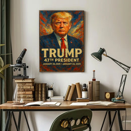 Trump Visionary Leader Turbulent Era Collectors Poster