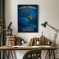 Flying Gurnard Salt Water Fish Poster