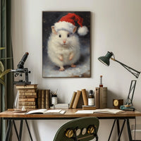 Festive Hamster Delight Poster