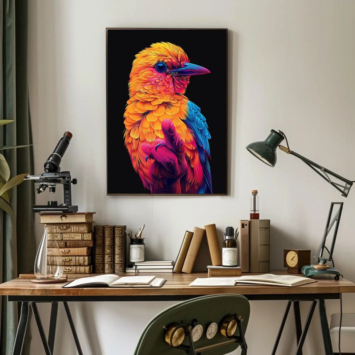 Vibrant Avian Art Poster