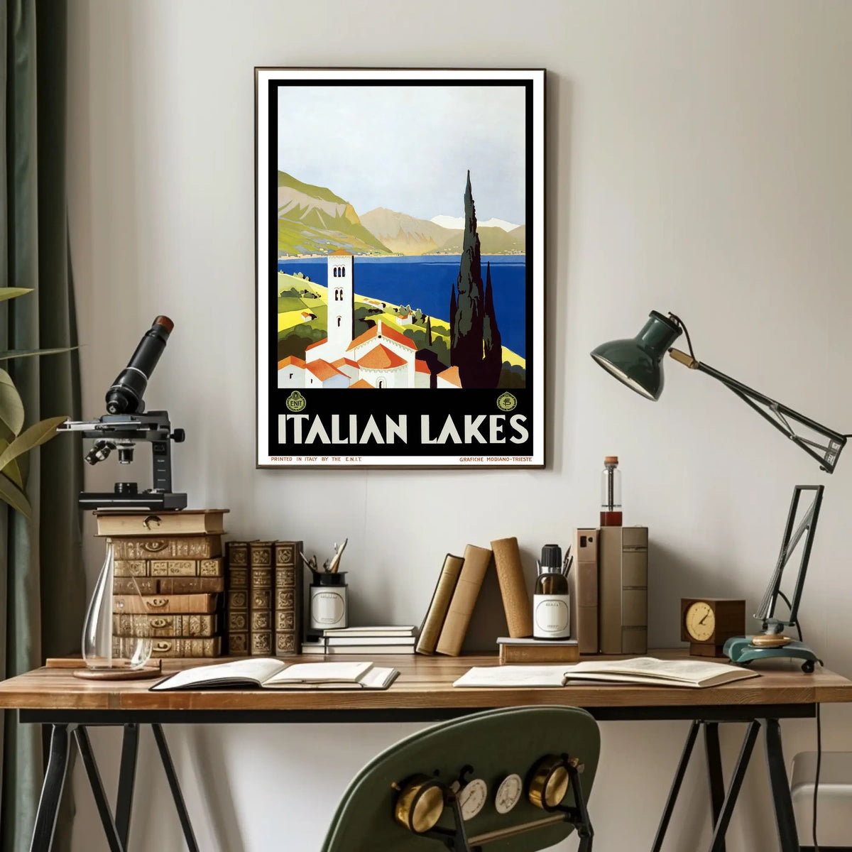 Italian Lakes Travel Poster
