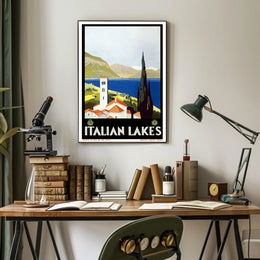 Italian Lakes Travel Poster