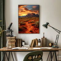 Desert Sunset Majesty Poster
