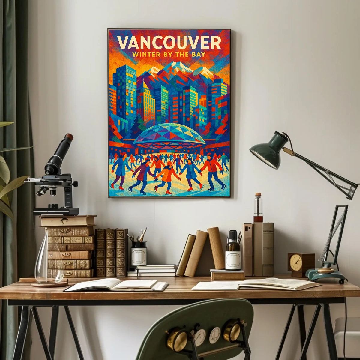 Vancouver Winter by the Bay Poster