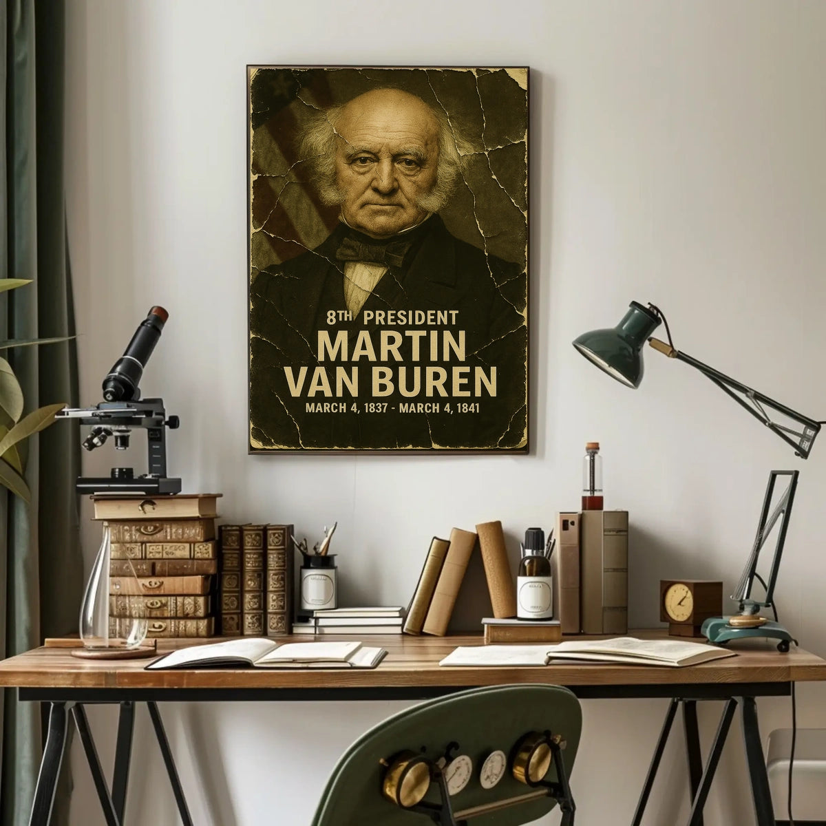Martin Van Buren 8th President of the United States Damaged Photograph Poster