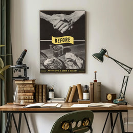 Hygiene Awareness Vintage WWII Propaganda Poster PosterGoat