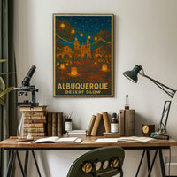Albuquerque Desert Glow Poster