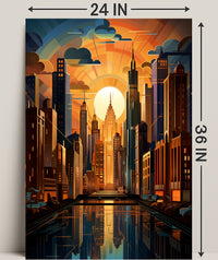 Urban Sunrise Poster PosterGoat