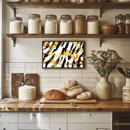 Abstract Gold and Black Art Poster