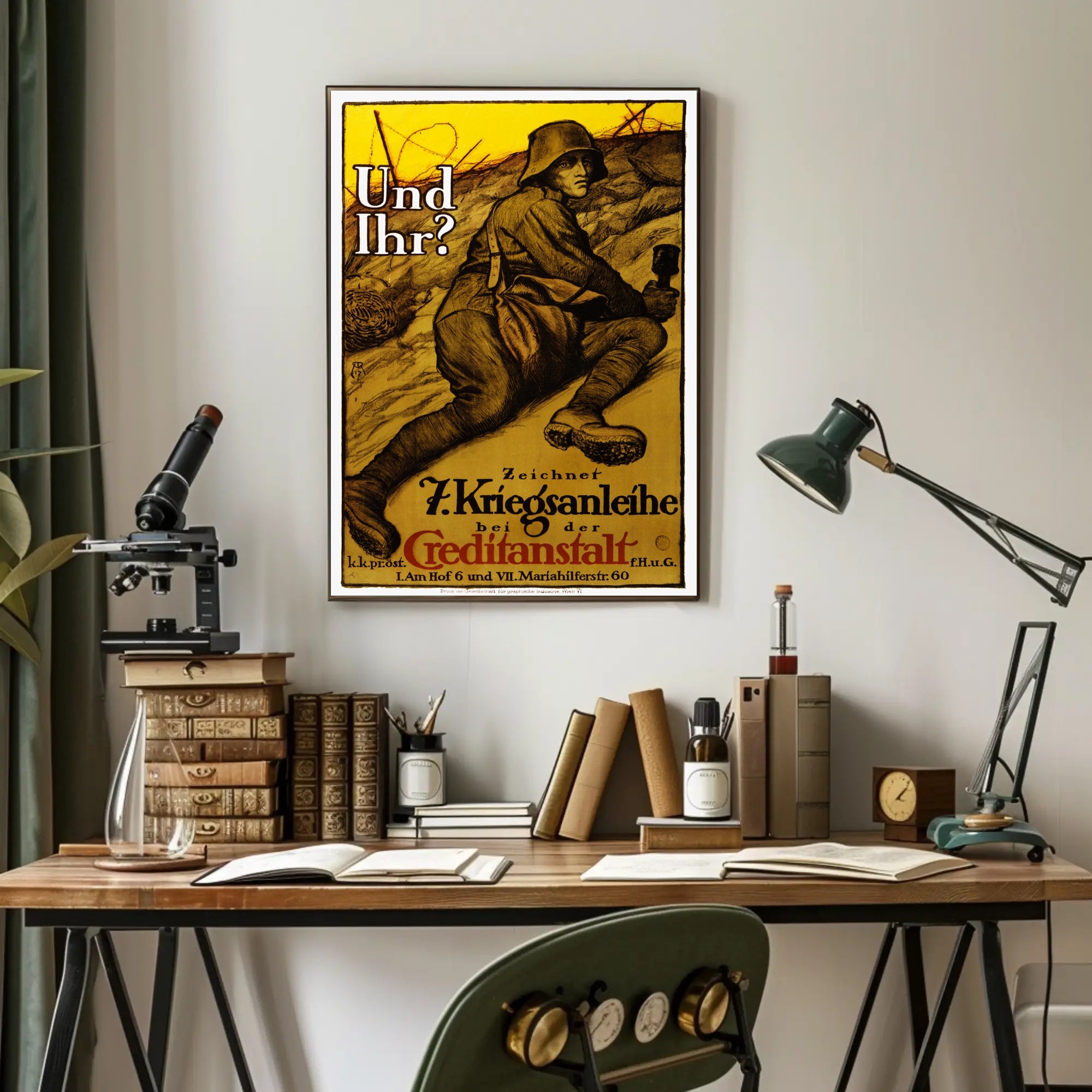 Patriotic War Bond Propaganda Poster for National Support