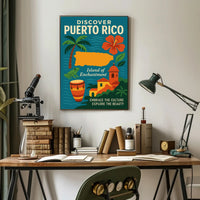 Puerto Rico Travel Adventure: Tropical & Cultural Heritage Travel Poster