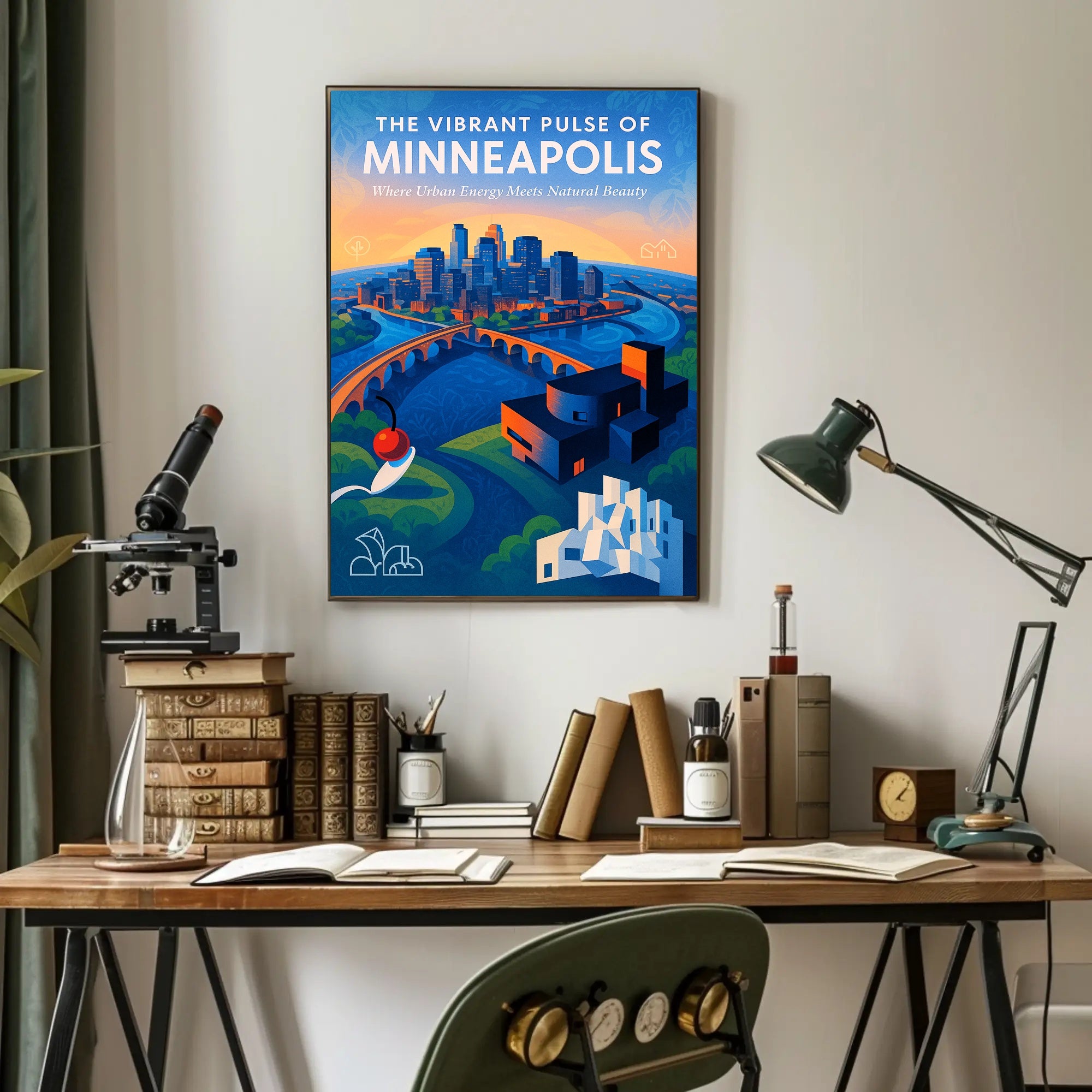 The Vibrant Pulse of Minneapolis Poster PosterGoat