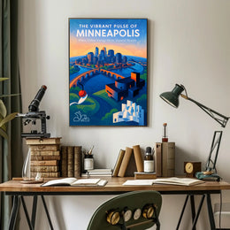 The Vibrant Pulse of Minneapolis Poster PosterGoat