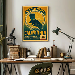 California The Golden State Poster