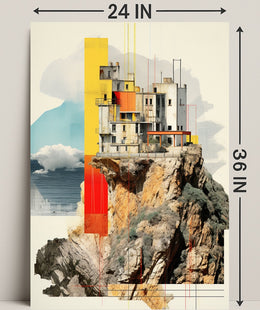 Cliffside Architecture Poster