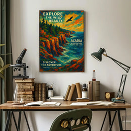 Explore the Wild Beauty of Acadia Poster PosterGoat