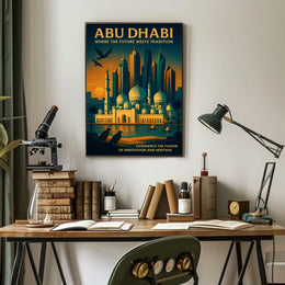 Abu Dhabi Harmony Future Meets Tradition Poster