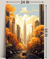 Autumn In The City Poster PosterGoat