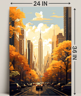 Autumn In The City Poster PosterGoat