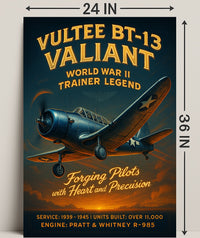 Vultee BT-13 Valiant World War II Trainer Legend Poster PosterGoat