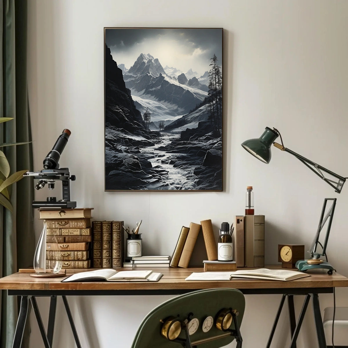 Majestic Snow-Capped Peaks National Park Poster