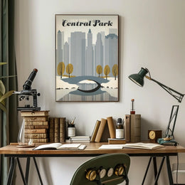 Central Park Harmony: Urban Nature Art Poster
