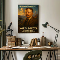 Theodore Roosevelt And The North Dakota Poster