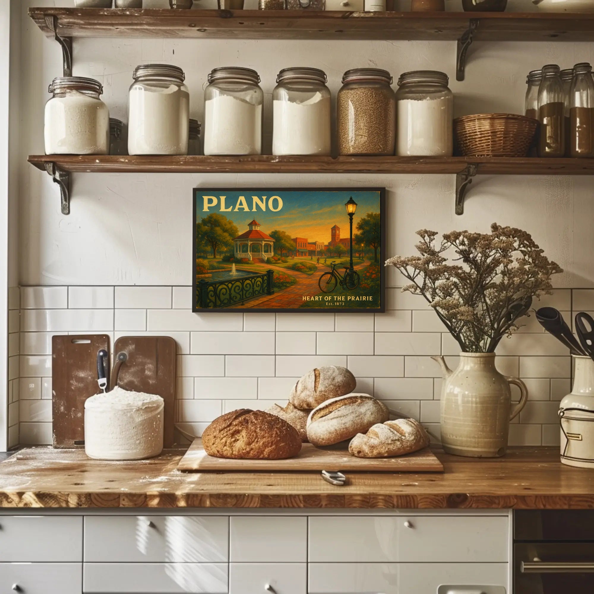 Heart of the Prairie Travel Poster Art Print
