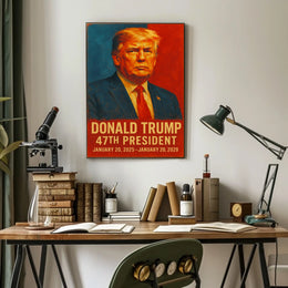 Donald Trump Unyielding Statesman Patriotic Pop Art Poster