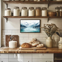 Serene Mountain Reflections Poster