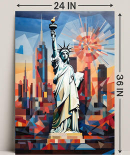 The Statue Of Liberty In Modern Art Poster