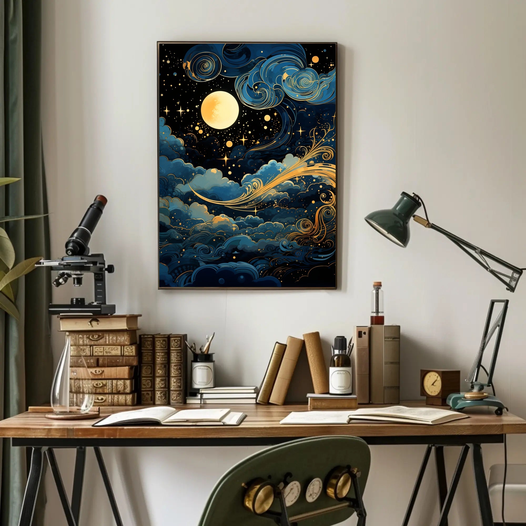 Celestial Nightscape Poster PosterGoat