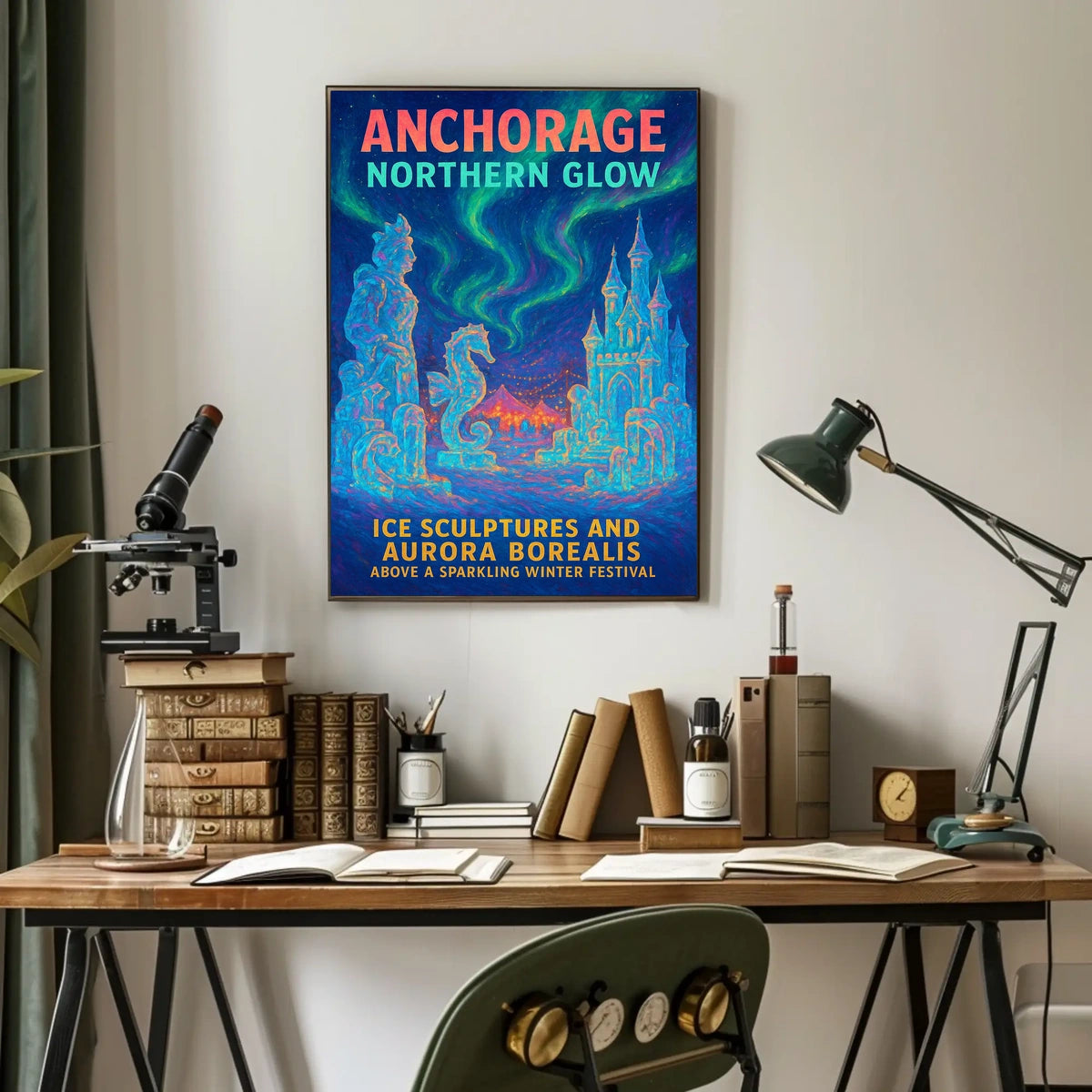 Anchorage Northern Glow Poster