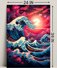 The Great Wave Artistic Interpretation Poster PosterGoat