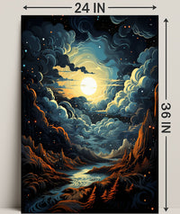 Celestial Landscape Poster
