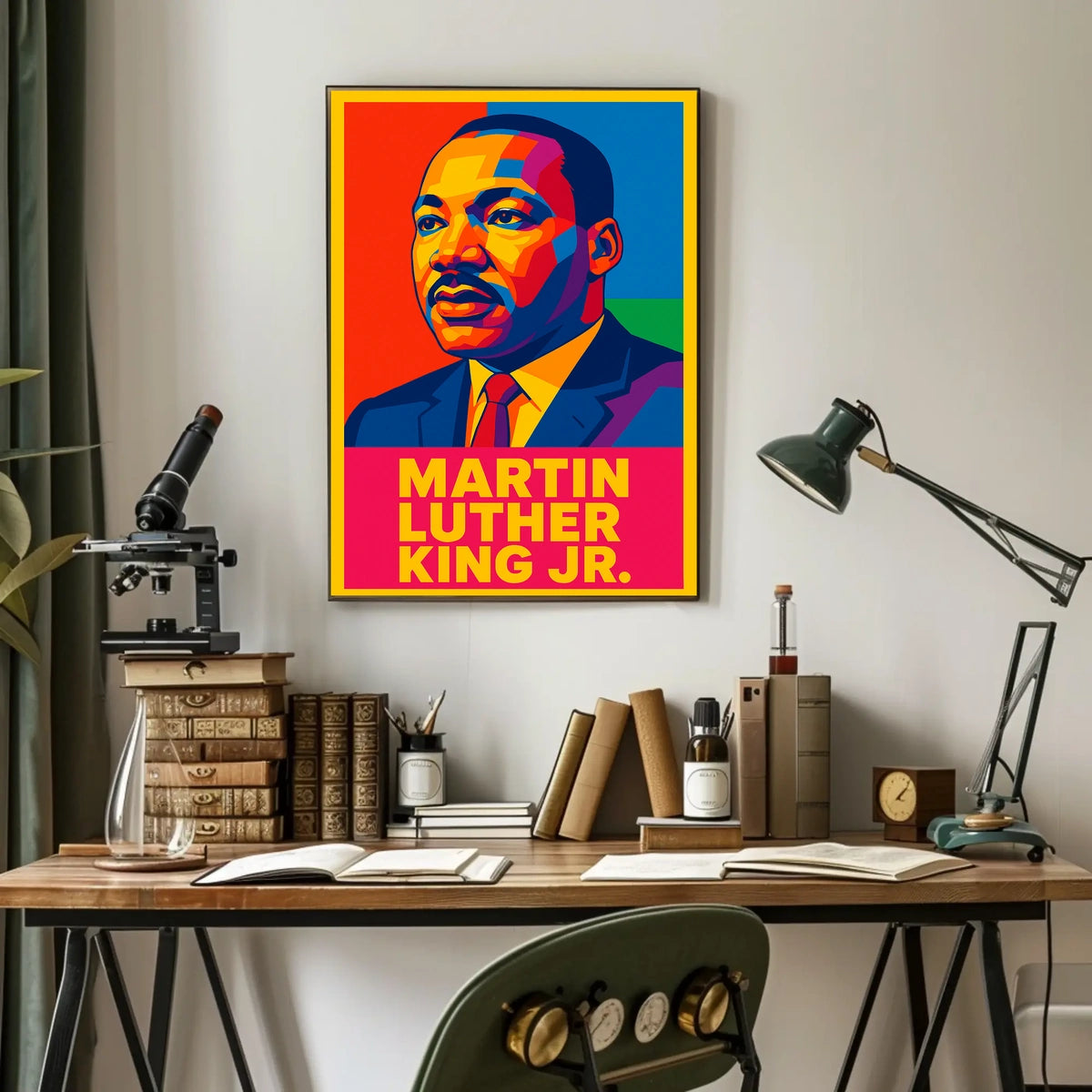 Martin Luther King Jr. Iconic Leader Poster
