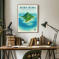 Bora Bora Tropical Island Travel Poster PosterGoat