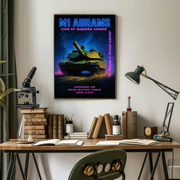 M1 Abrams Icon of Modern Armor Poster PosterGoat