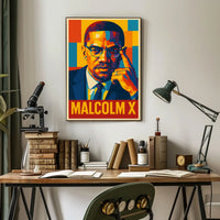 Malcolm X Iconic Portrait Poster