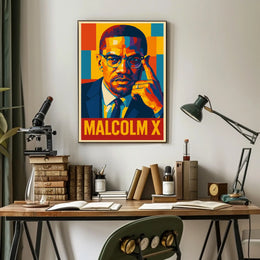 Malcolm X Iconic Portrait Poster