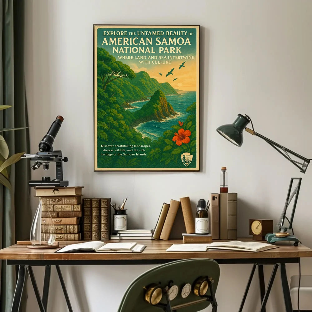 Explore American Samoa National Park Adventure Poster