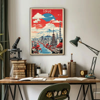 Tokyo Tradition Meets Modernity Travel Poster