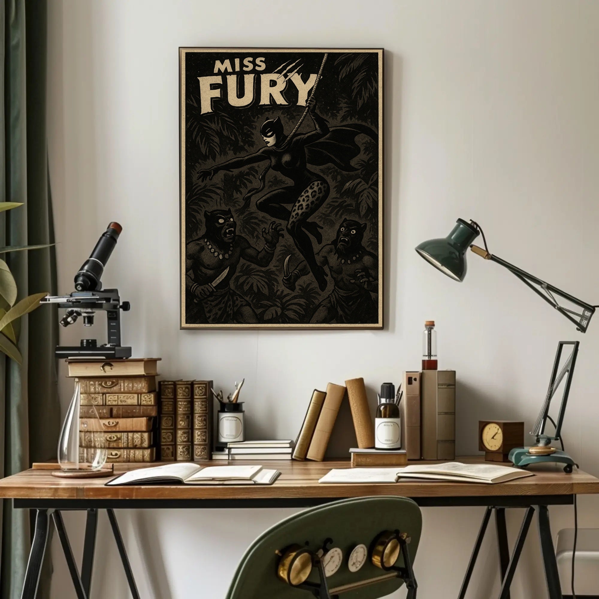 Miss Fury Adventure Poster PosterGoat