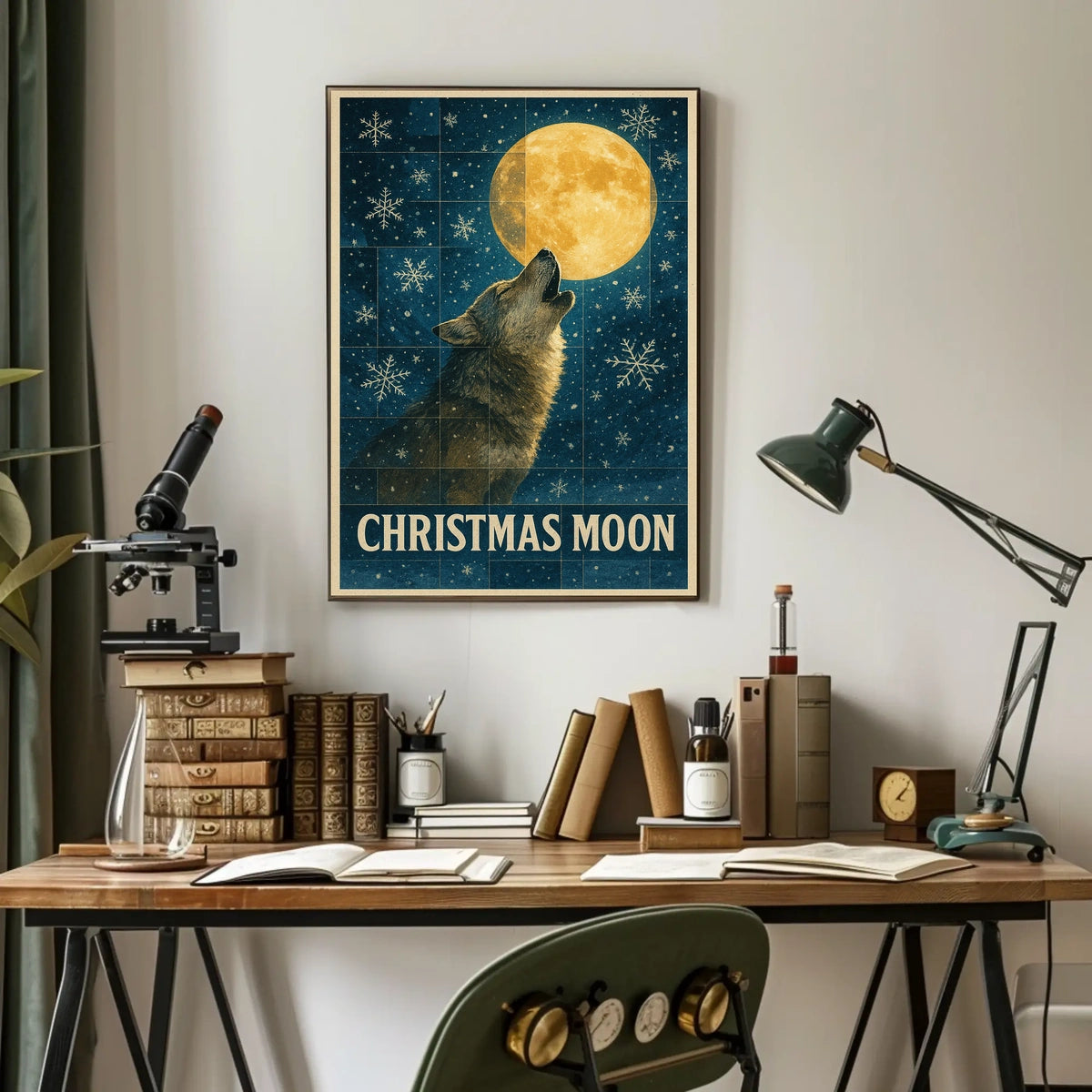 Christmas Moon Poster