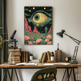Cosmic Eye Landscape Art Print Poster for Home Decor PosterGoat