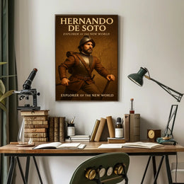Hernando De Soto Explorer Of The New Poster