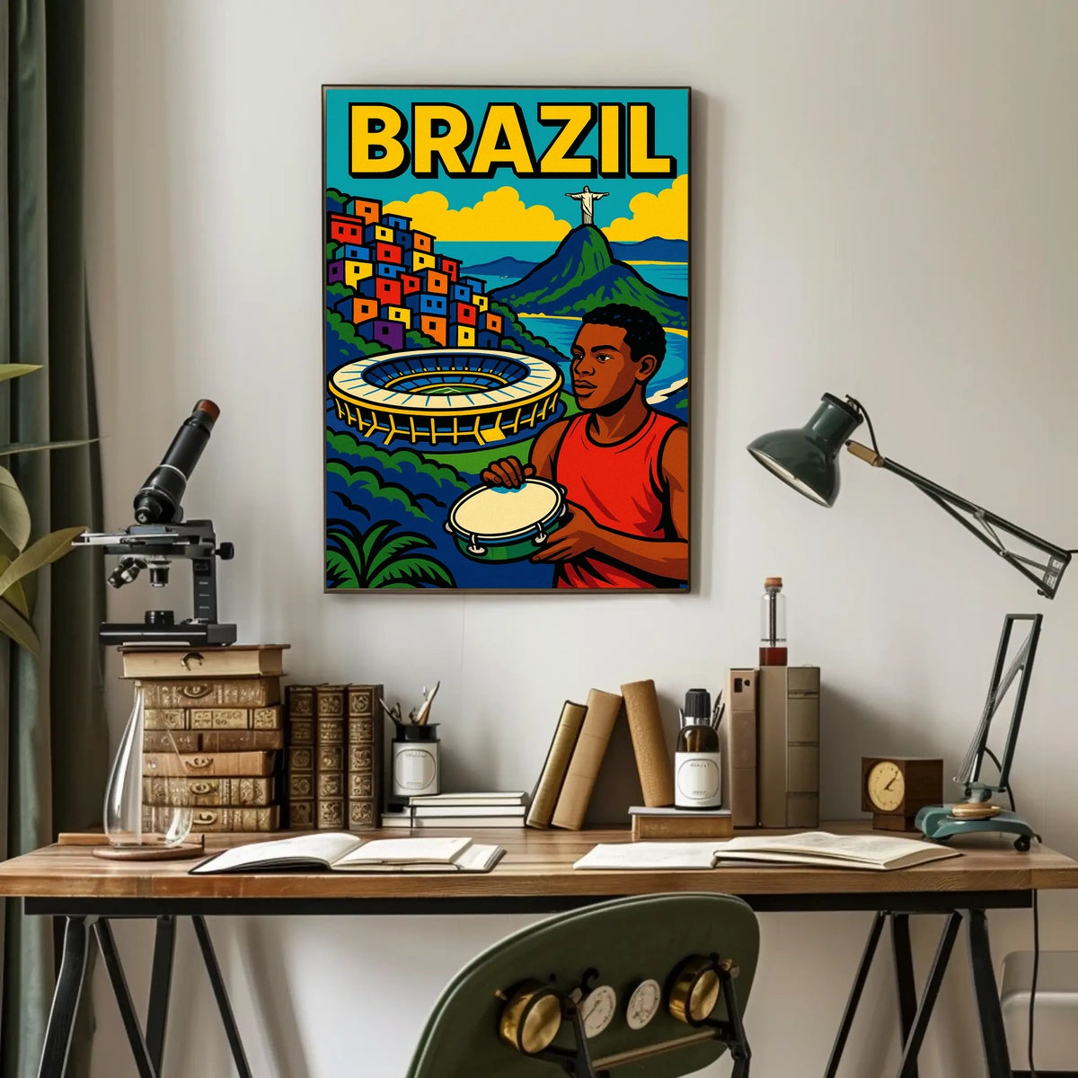 Vibrant Brazil Poster