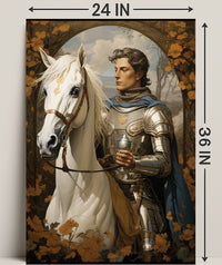 The Knight And His Steed Poster