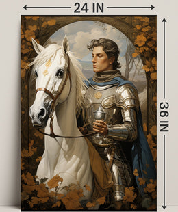 The Knight And His Steed Poster